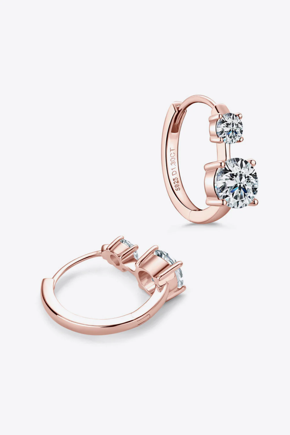 1.3 Carat Moissanite 925 Sterling Silver Earrings - Image 4