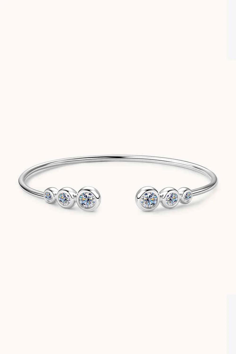 1.8 Carat Moissanite 925 Sterling Silver Bracelet - Image 4