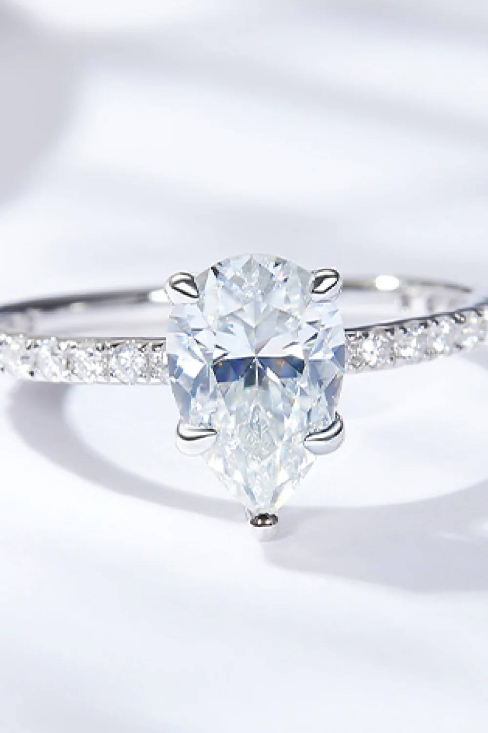 1.8 Carat Moissanite Side Stone Ring - Image 3