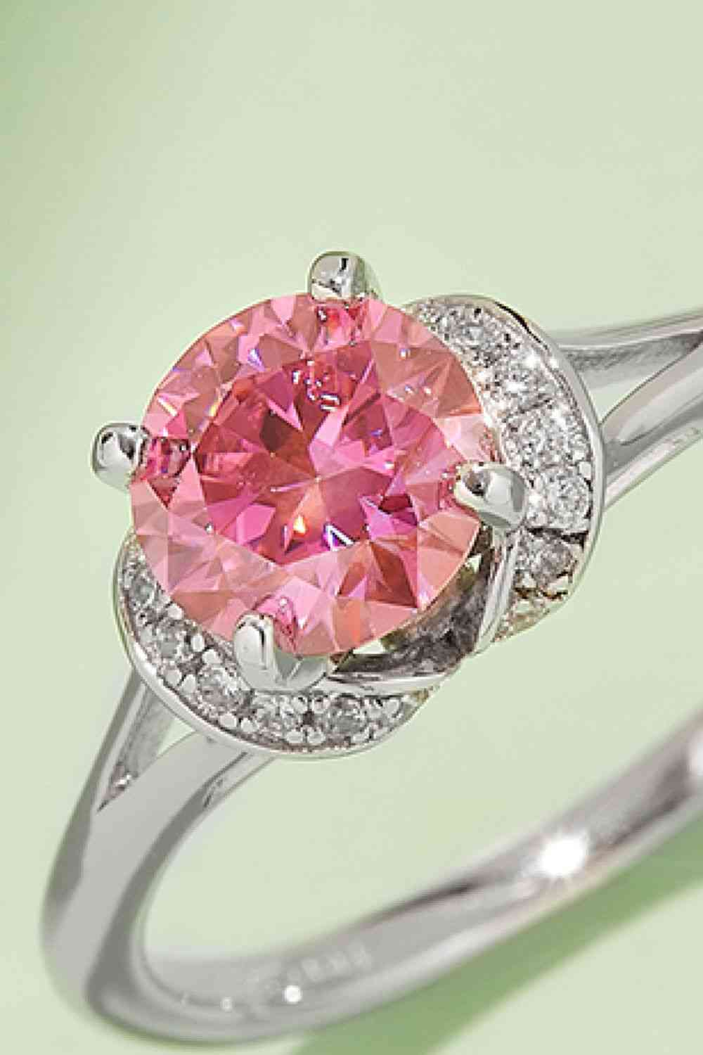1 Carat Moissanite 4-Prong 925 Sterling Silver Ring - Image 5