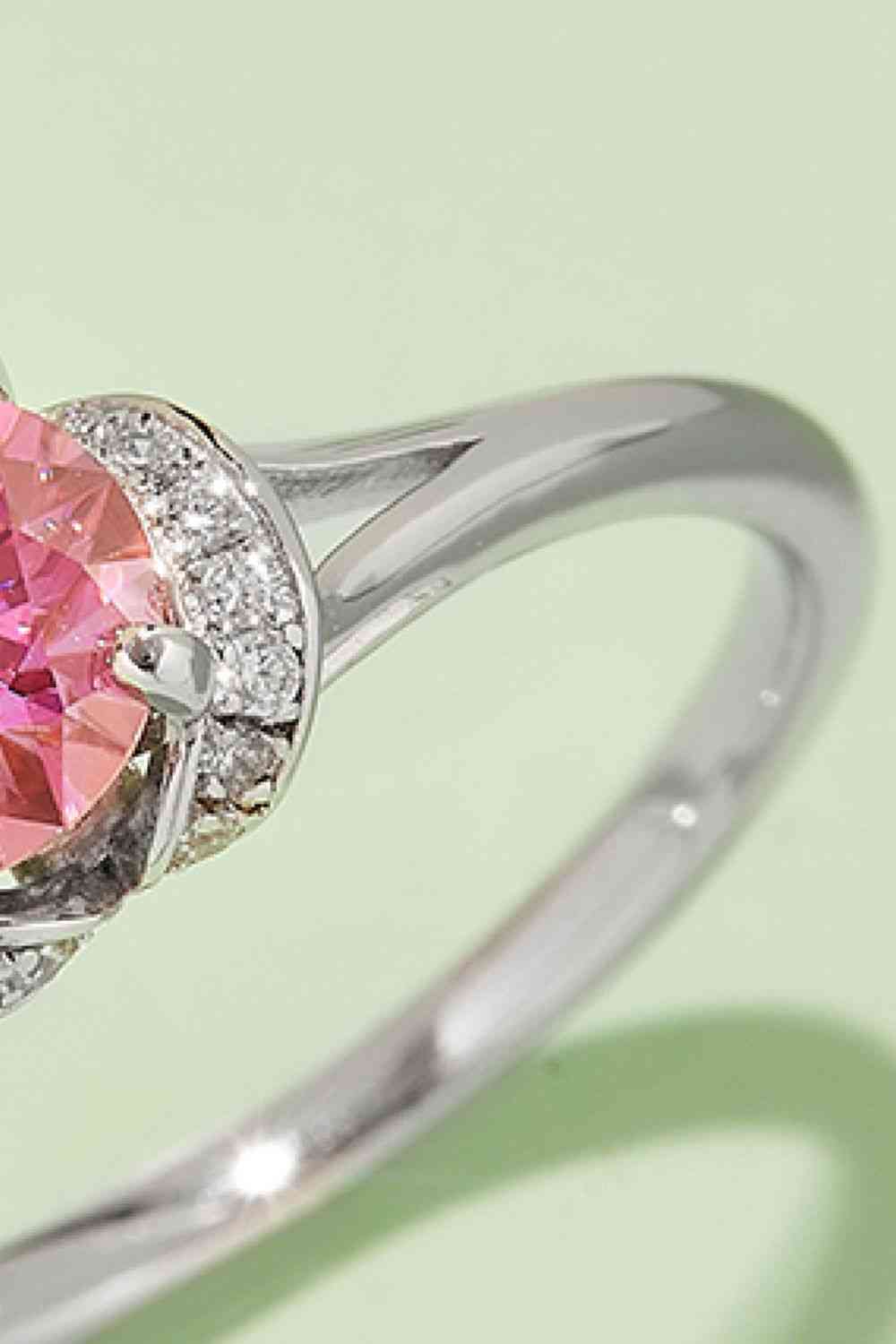 1 Carat Moissanite 4-Prong 925 Sterling Silver Ring - Image 6