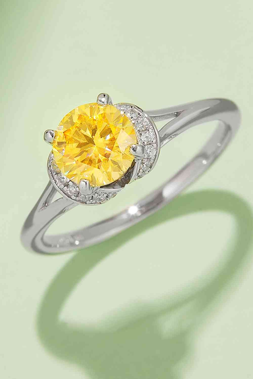 1 Carat Moissanite 4-Prong 925 Sterling Silver Ring - Image 7