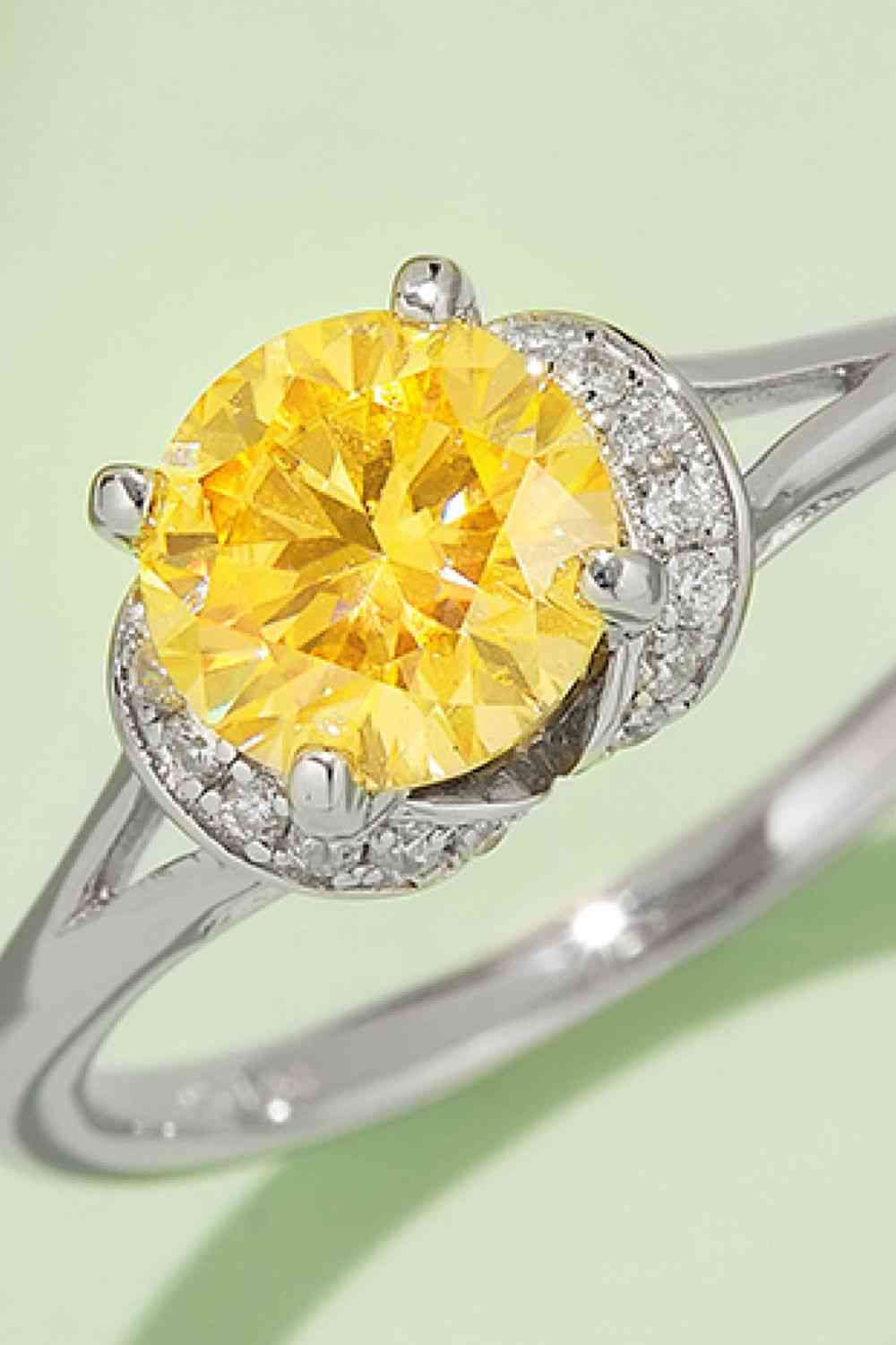 1 Carat Moissanite 4-Prong 925 Sterling Silver Ring - Image 8