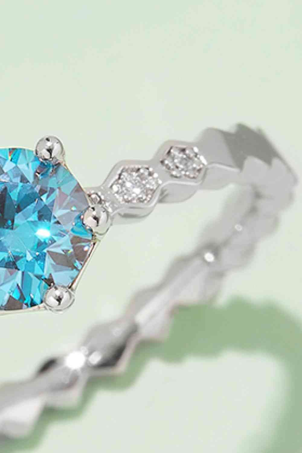 1 Carat Moissanite 6-Prong 925 Sterling Silver Ring - Image 3