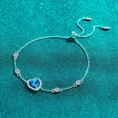 1 Carat Moissanite 925 Sterling Silver Bracelet - Image 2