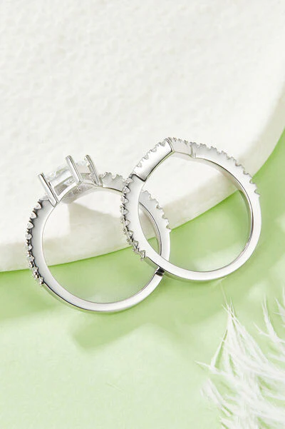 1 Carat Moissanite 925 Sterling Silver Double Layered Ring - Image 5