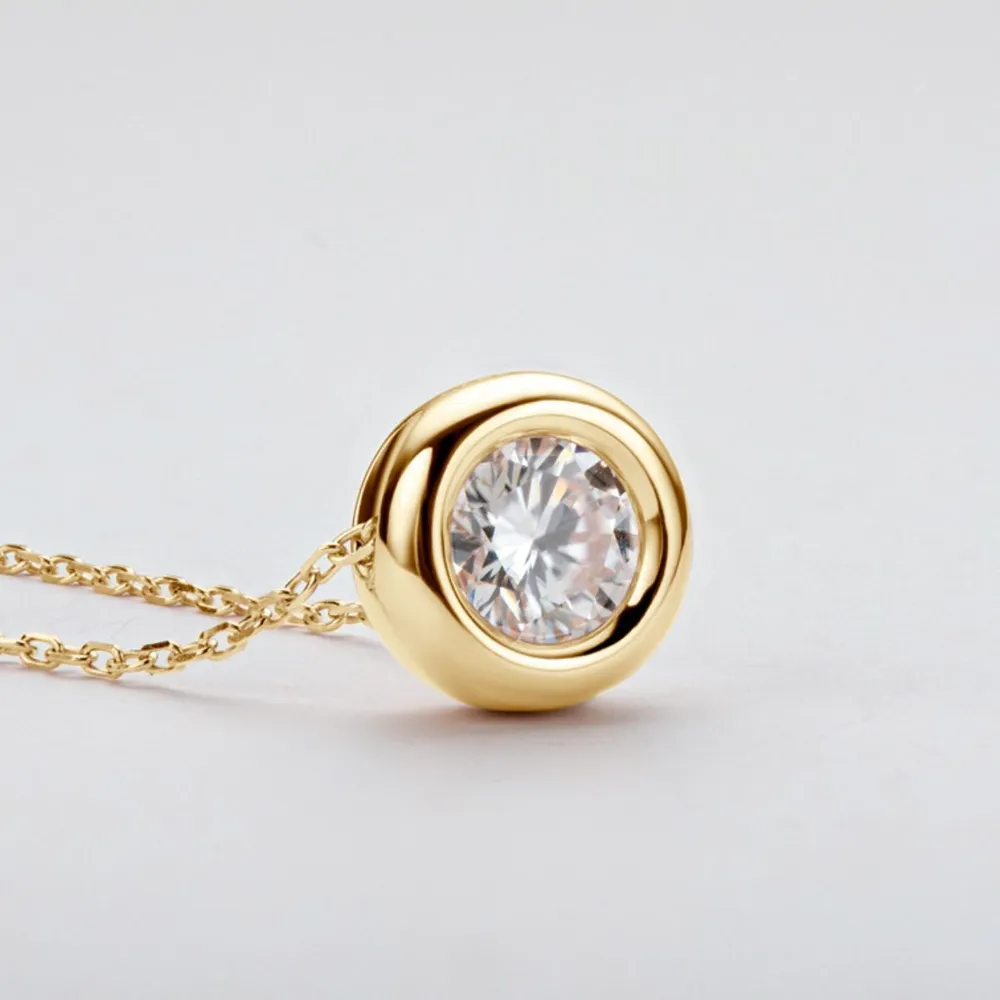1 Carat Moissanite 925 Sterling Silver Necklace - Image 5