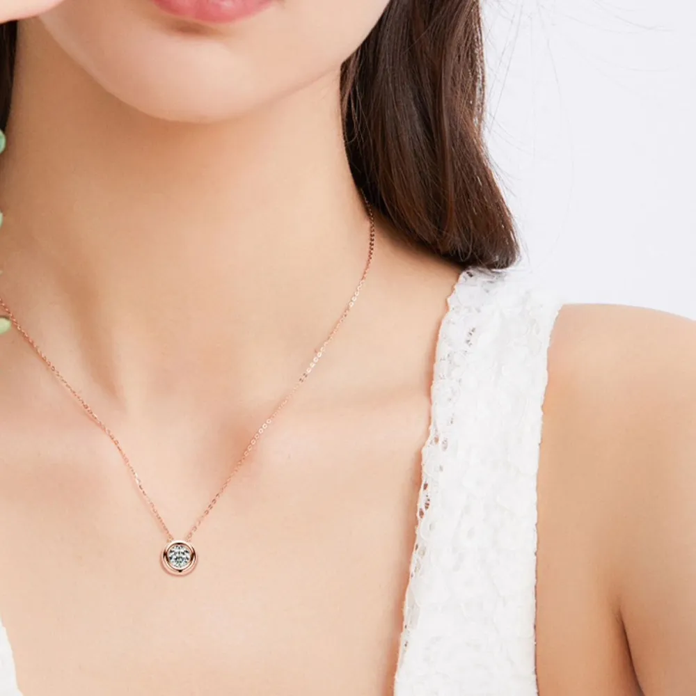 1 Carat Moissanite 925 Sterling Silver Necklace - Image 8