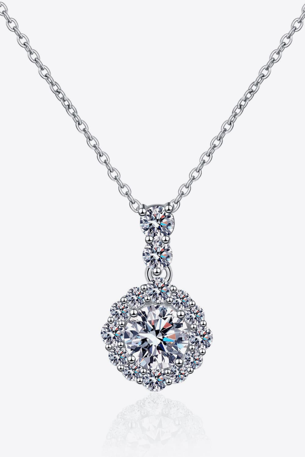 1 Carat Moissanite 925 Sterling Silver Necklace - Image 3