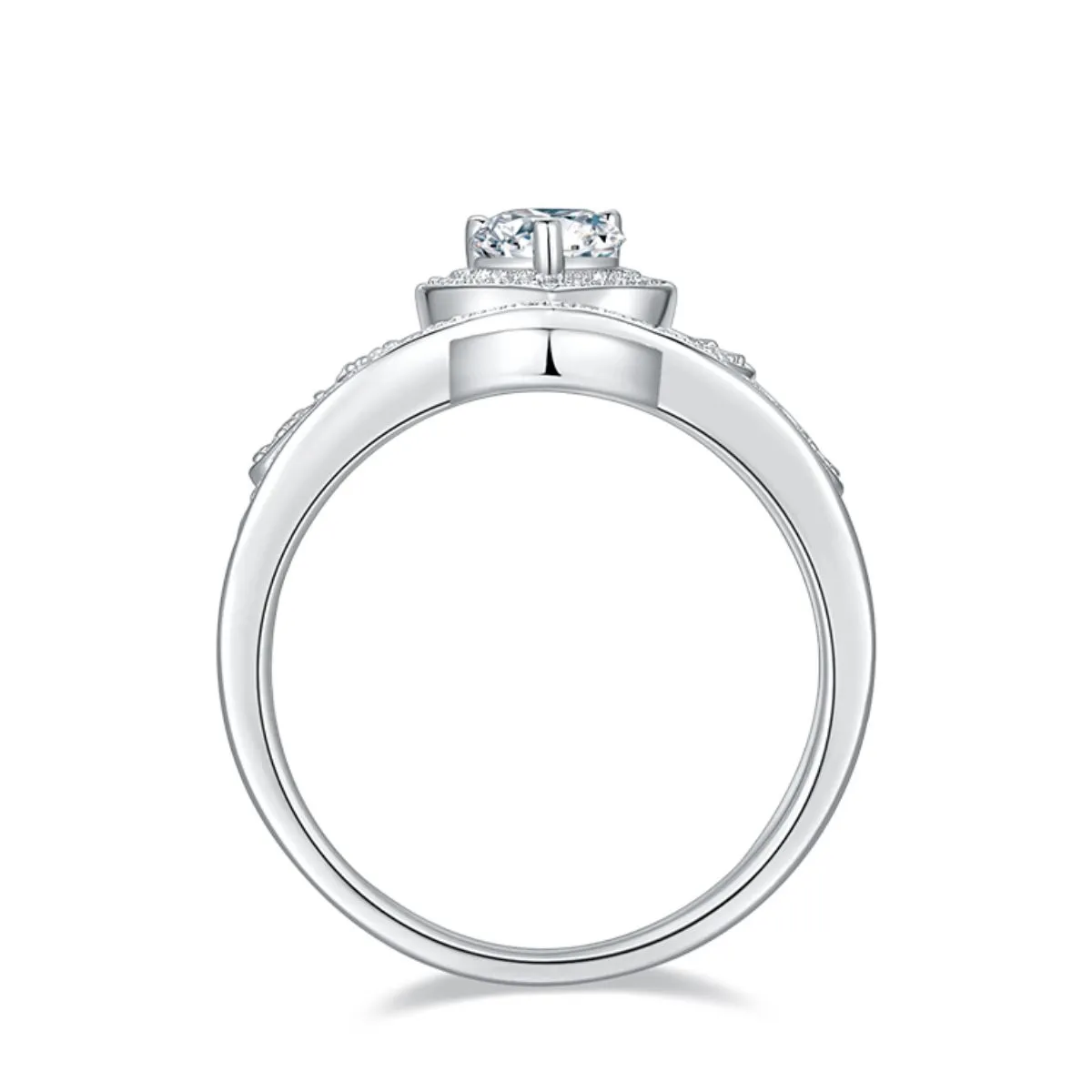 1 Carat Moissanite 925 Sterling Silver Ring - Image 11