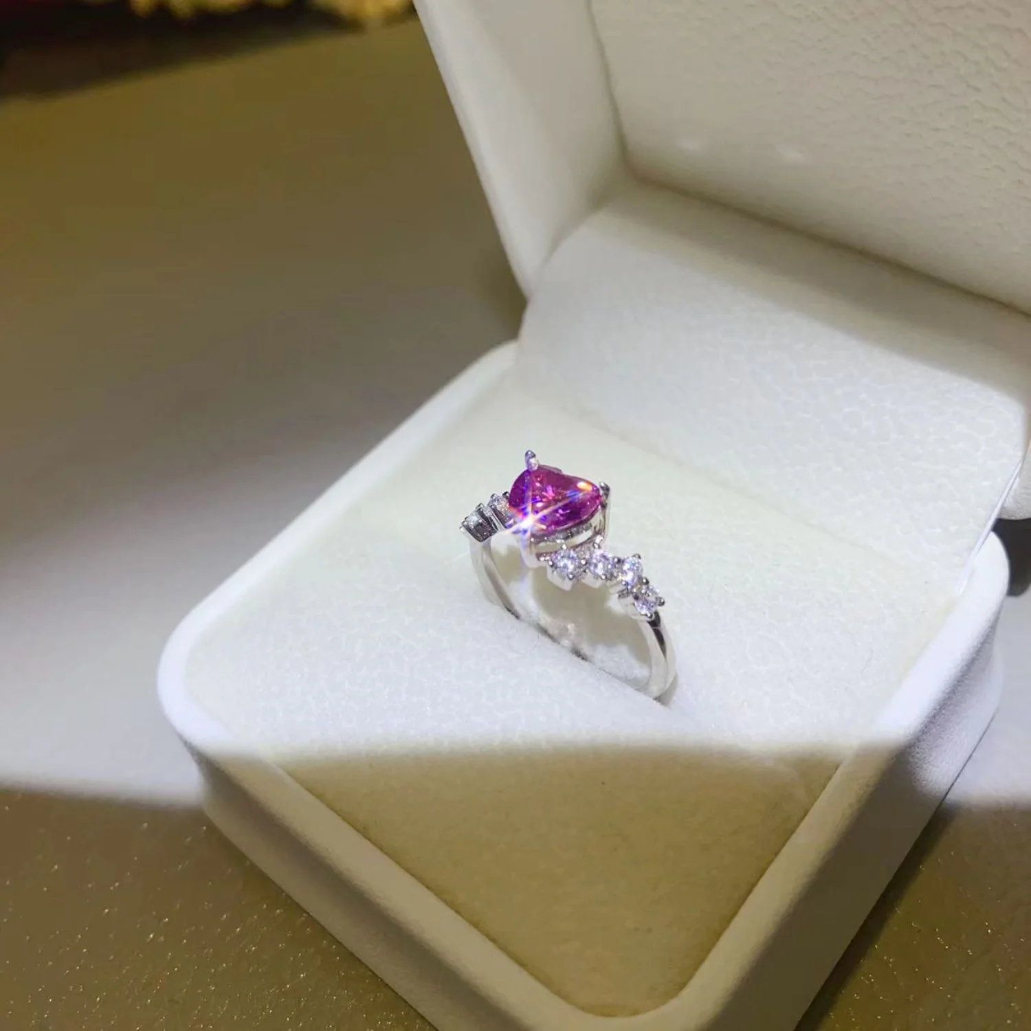 1 Carat Moissanite 925 Sterling Silver Ring - Image 3