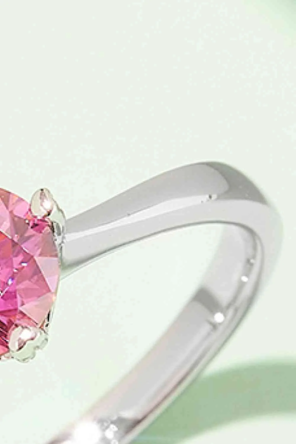 1 Carat Moissanite 925 Sterling Silver Solitaire Ring - Image 6