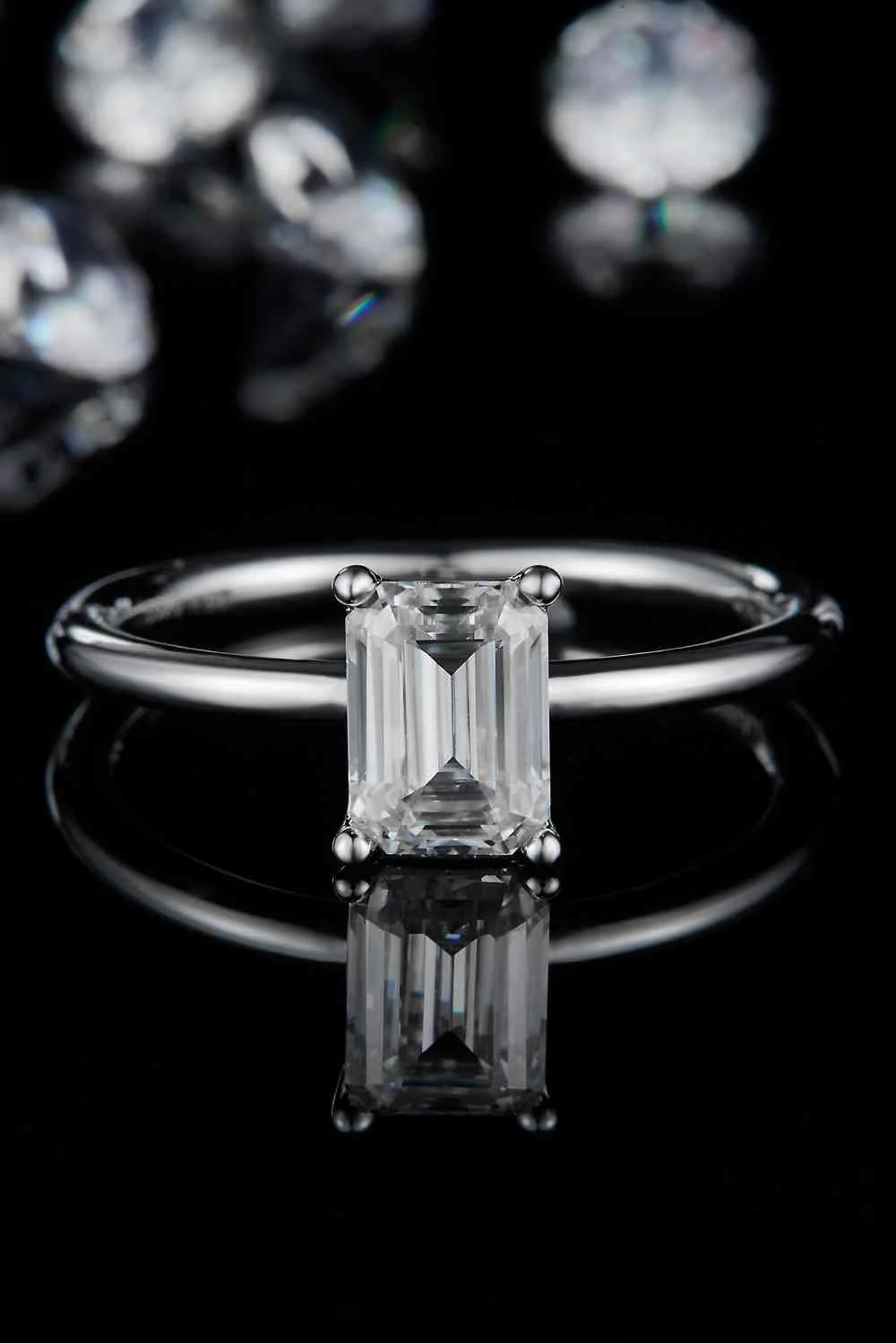 1 Carat Moissanite 925 Sterling Silver Solitaire Ring - Image 11
