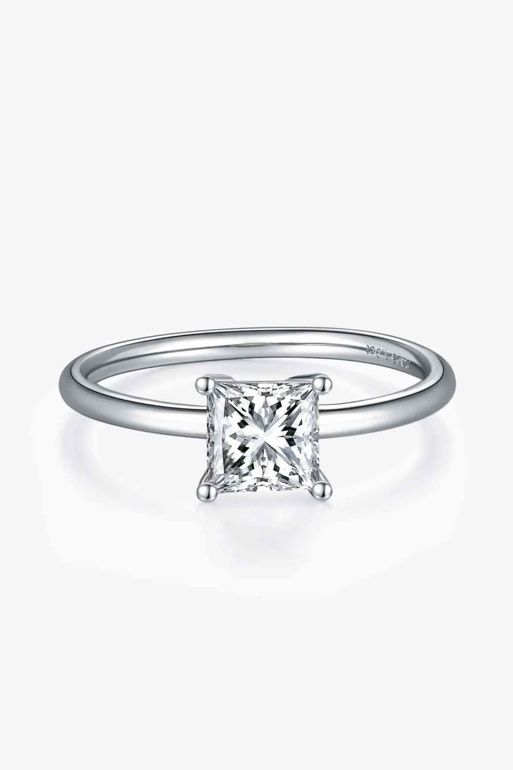 1 Carat Moissanite 925 Sterling Silver Solitaire Ring - Image 14
