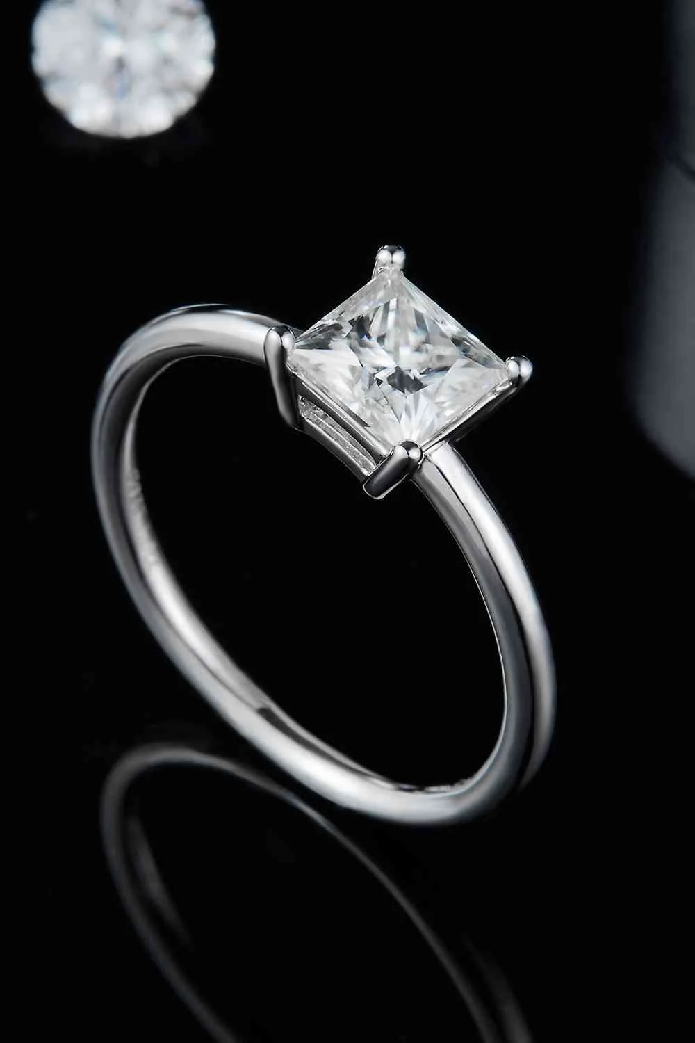 1 Carat Moissanite 925 Sterling Silver Solitaire Ring - Image 15