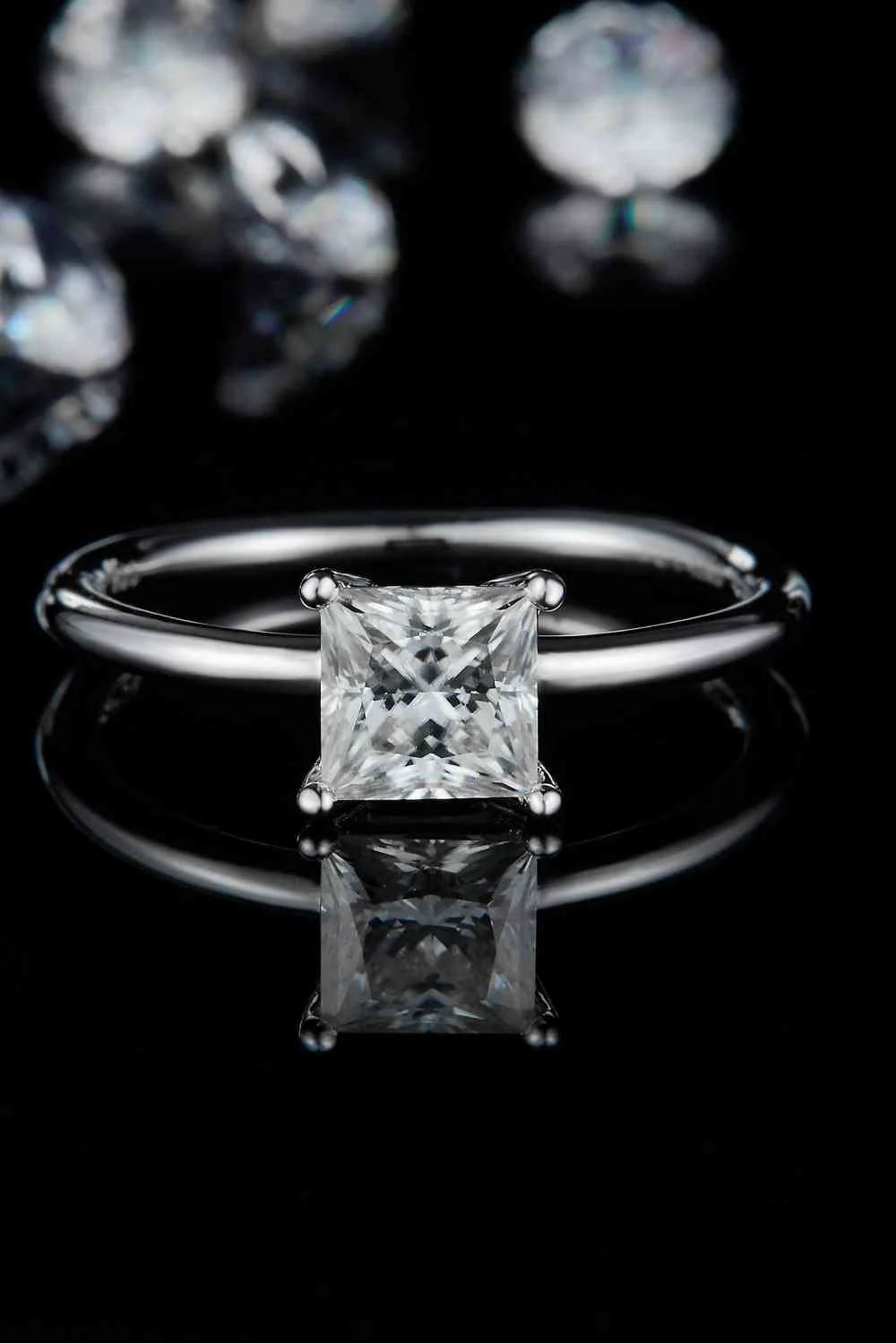 1 Carat Moissanite 925 Sterling Silver Solitaire Ring - Image 16