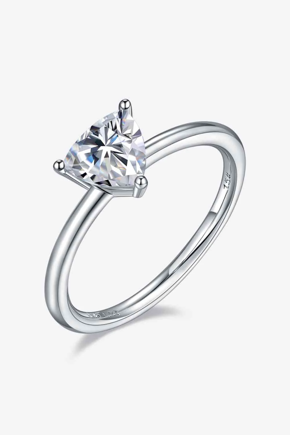 1 Carat Moissanite 925 Sterling Silver Solitaire Ring - Image 17
