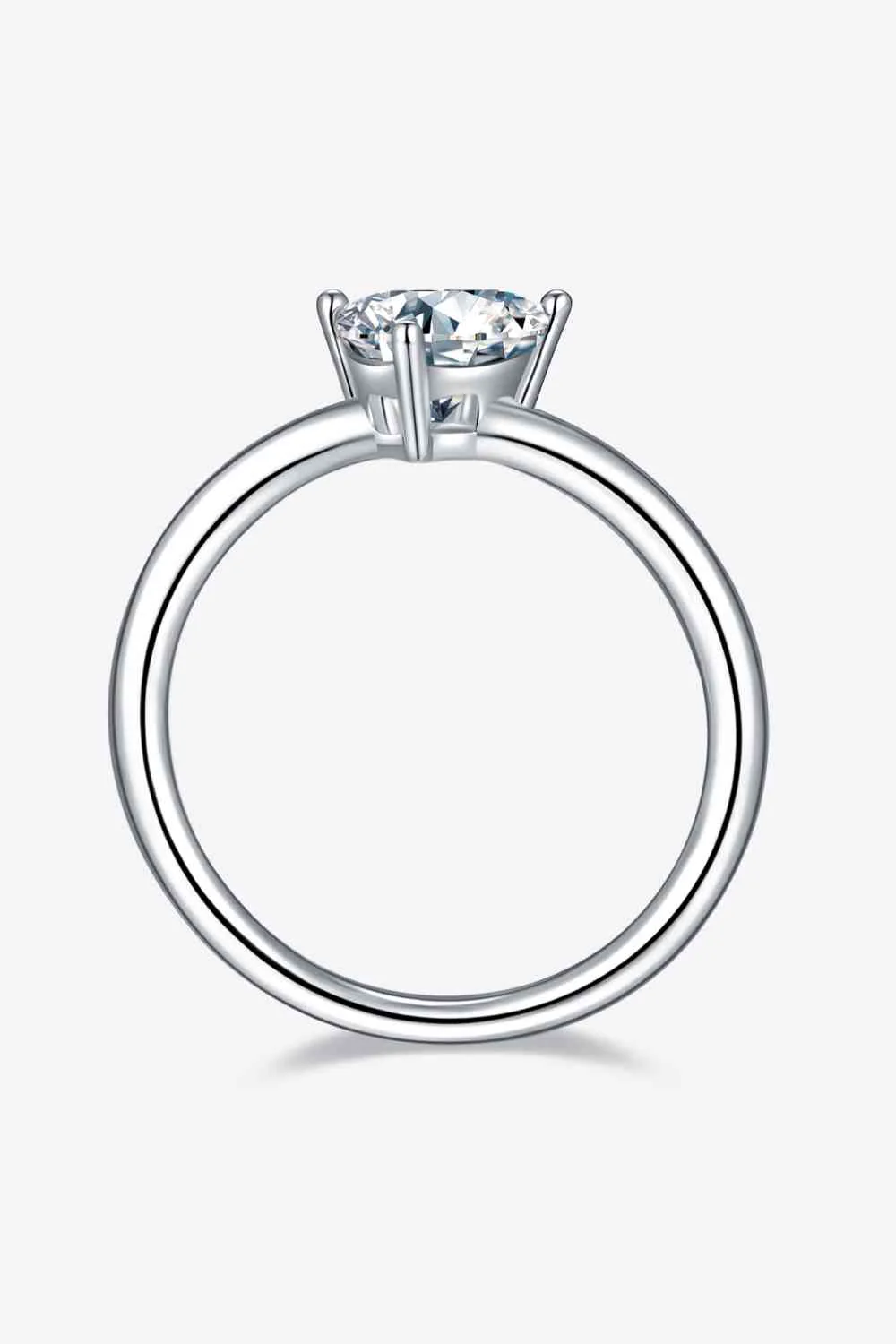 1 Carat Moissanite 925 Sterling Silver Solitaire Ring - Image 18