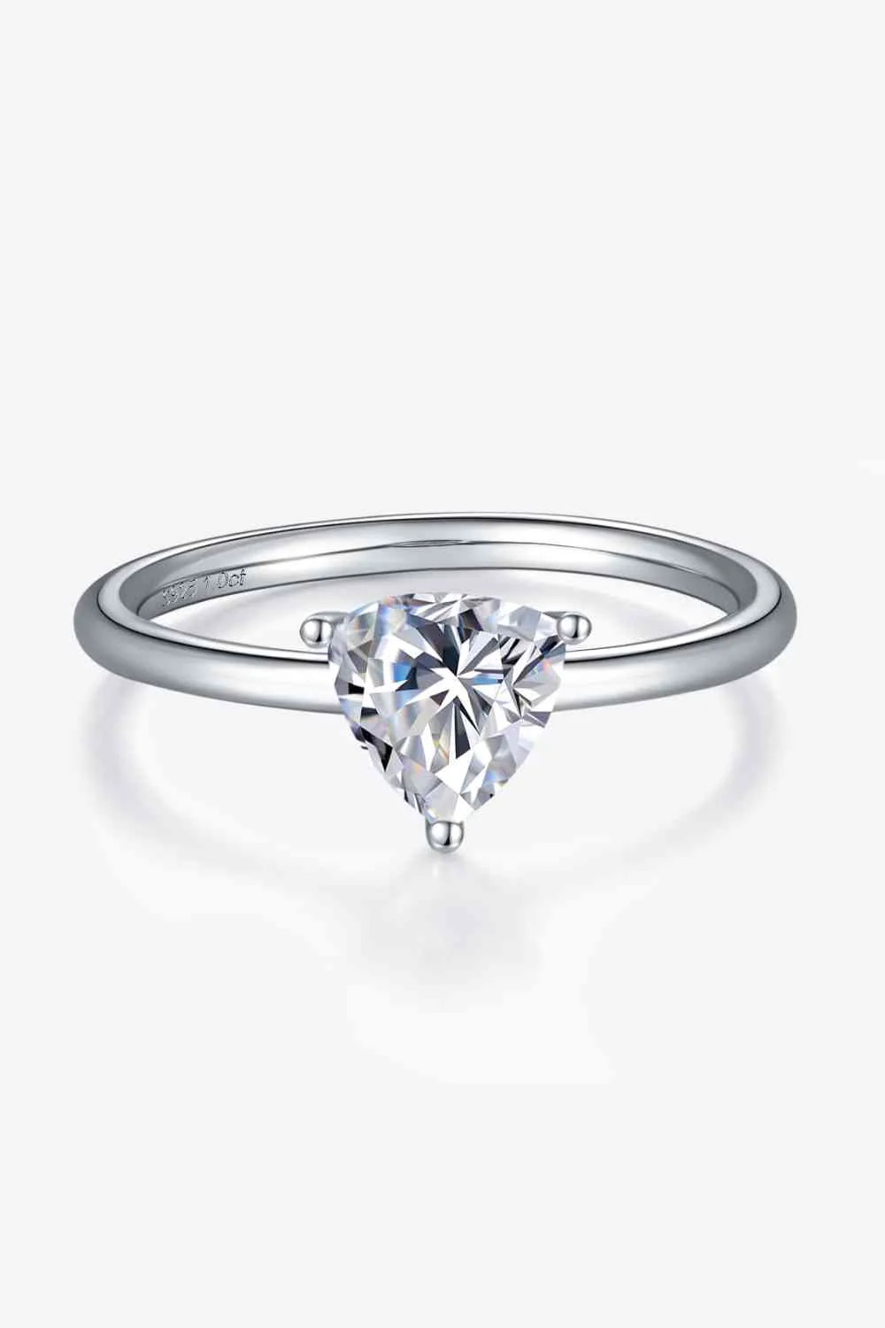 1 Carat Moissanite 925 Sterling Silver Solitaire Ring - Image 19