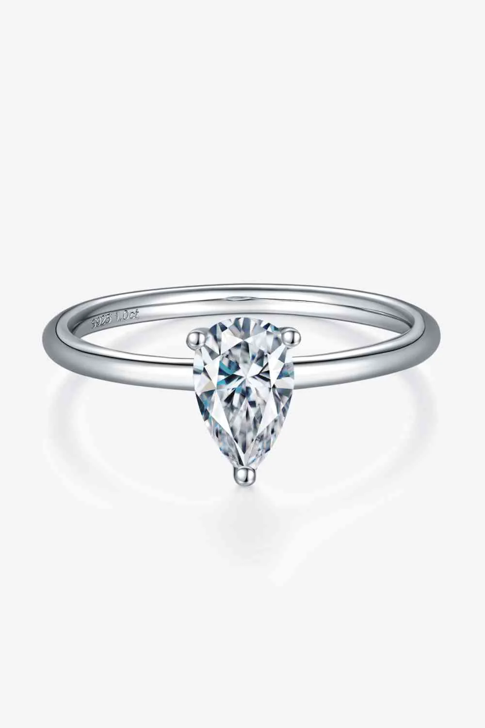 1 Carat Moissanite 925 Sterling Silver Solitaire Ring - Image 24