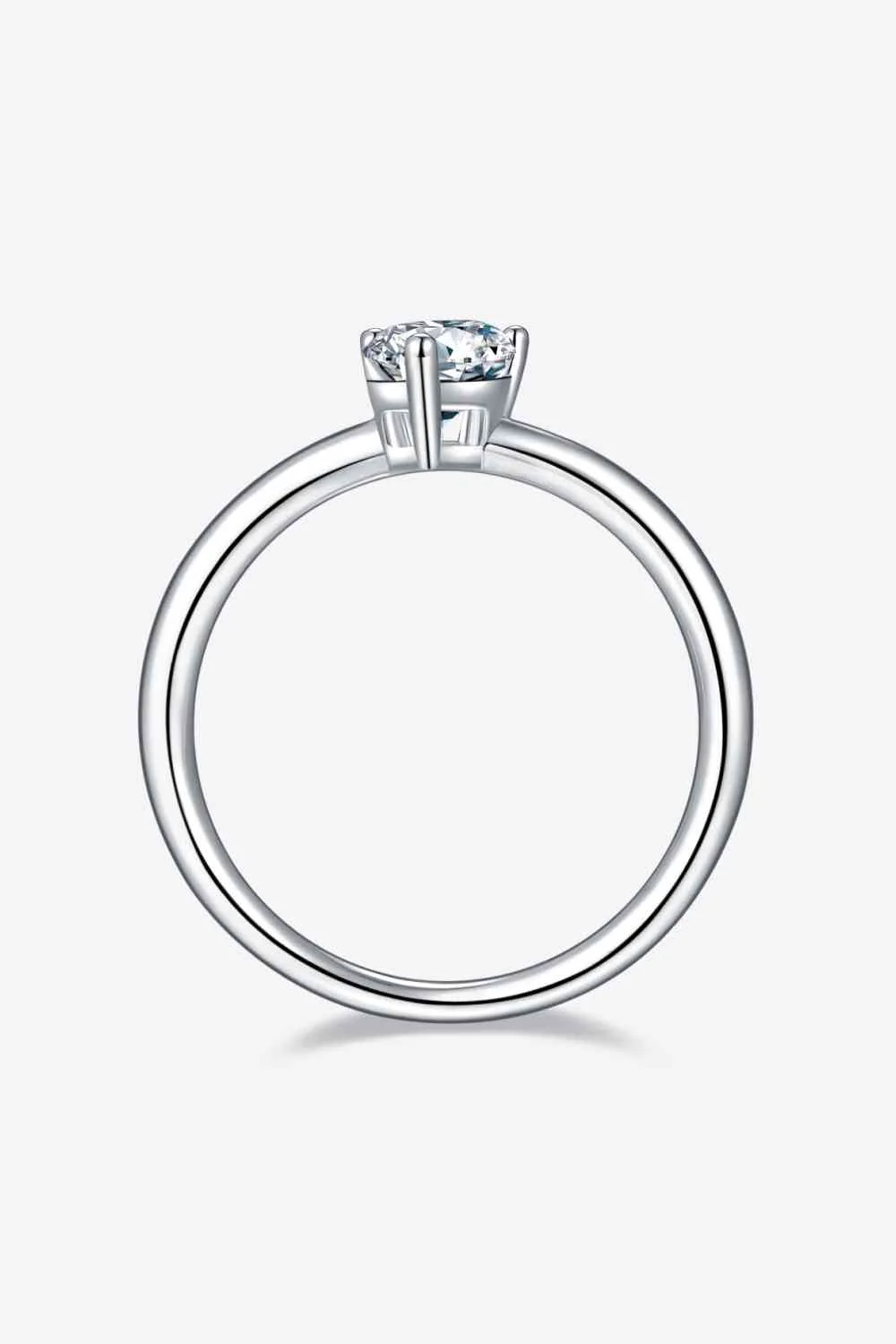 1 Carat Moissanite 925 Sterling Silver Solitaire Ring - Image 25