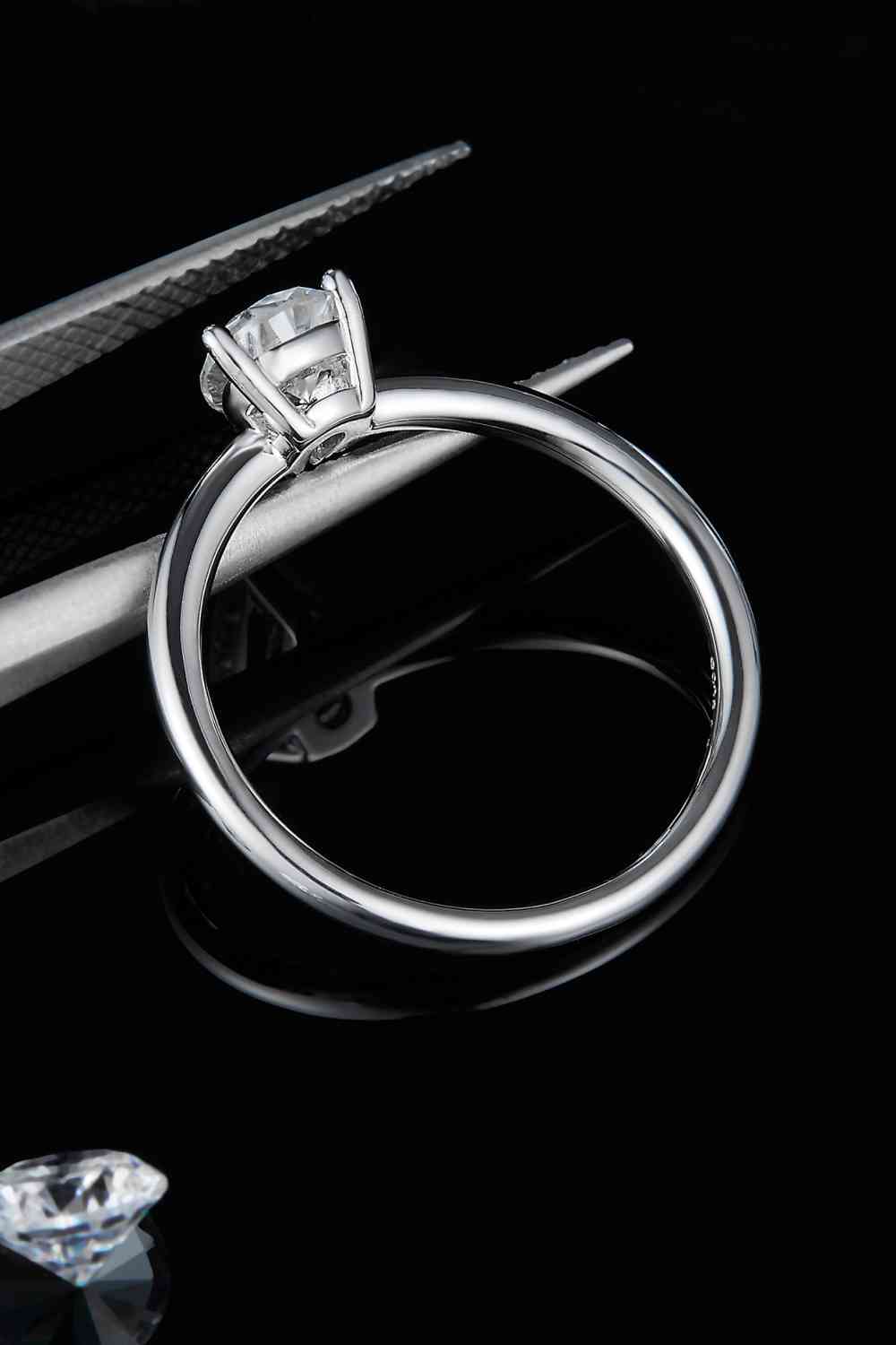 1 Carat Moissanite 925 Sterling Silver Solitaire Ring - Image 26
