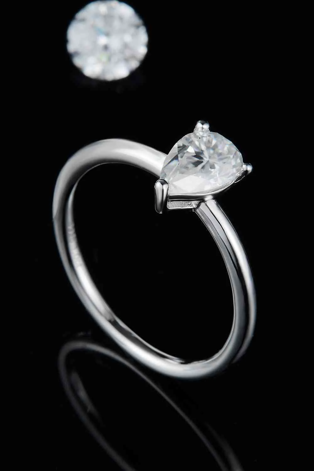 1 Carat Moissanite 925 Sterling Silver Solitaire Ring - Image 27
