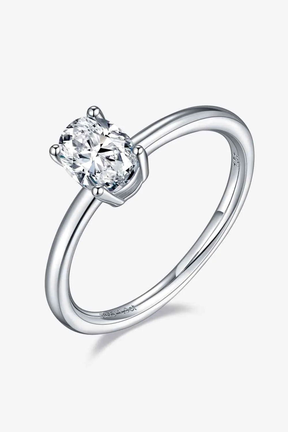 1 Carat Moissanite 925 Sterling Silver Solitaire Ring - Image 31