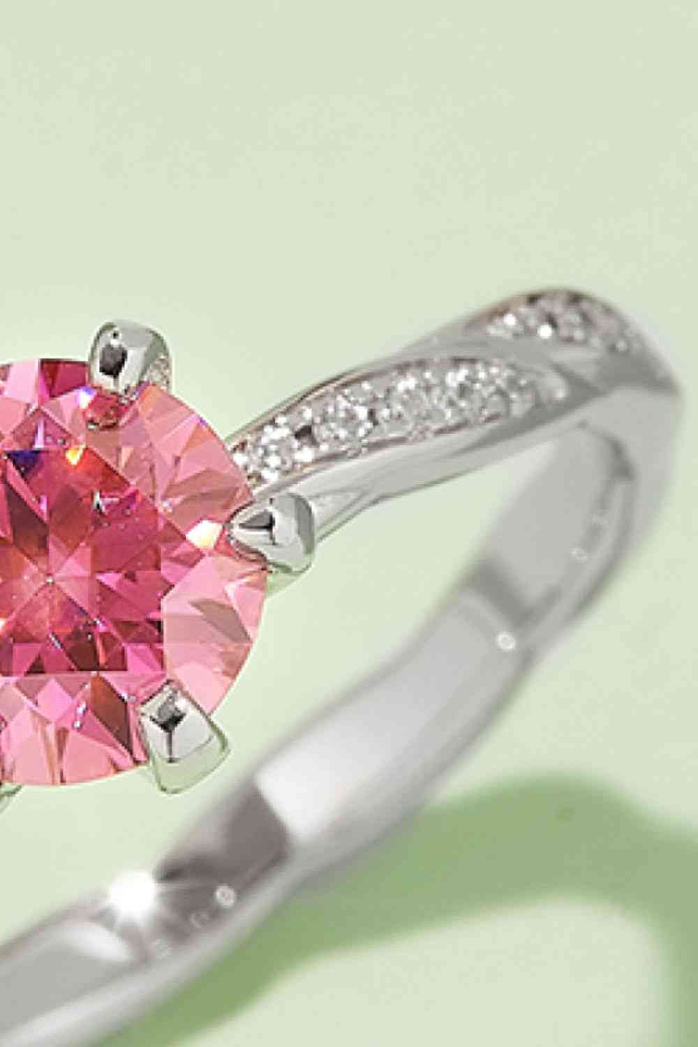 1 Carat Moissanite Contrast 925 Sterling Silver Ring - Image 9
