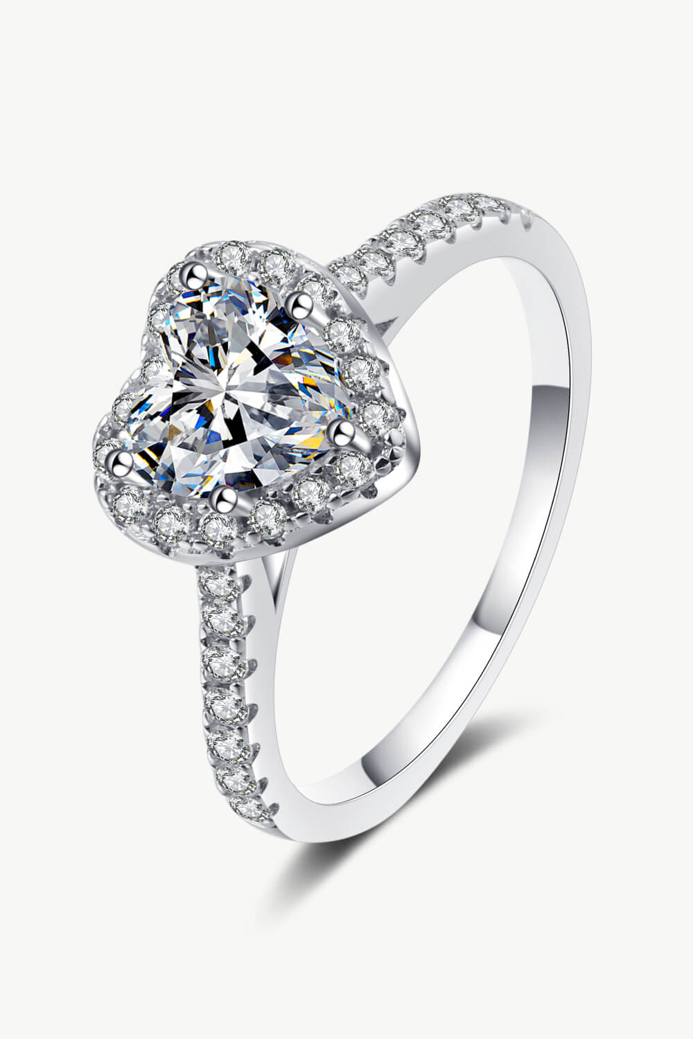 1 Carat Moissanite Heart-Shaped Ring - Image 5