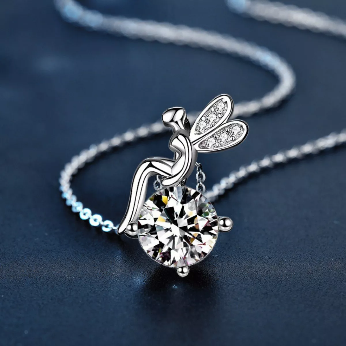 1 Carat Moissanite Pendant Necklace - Image 2