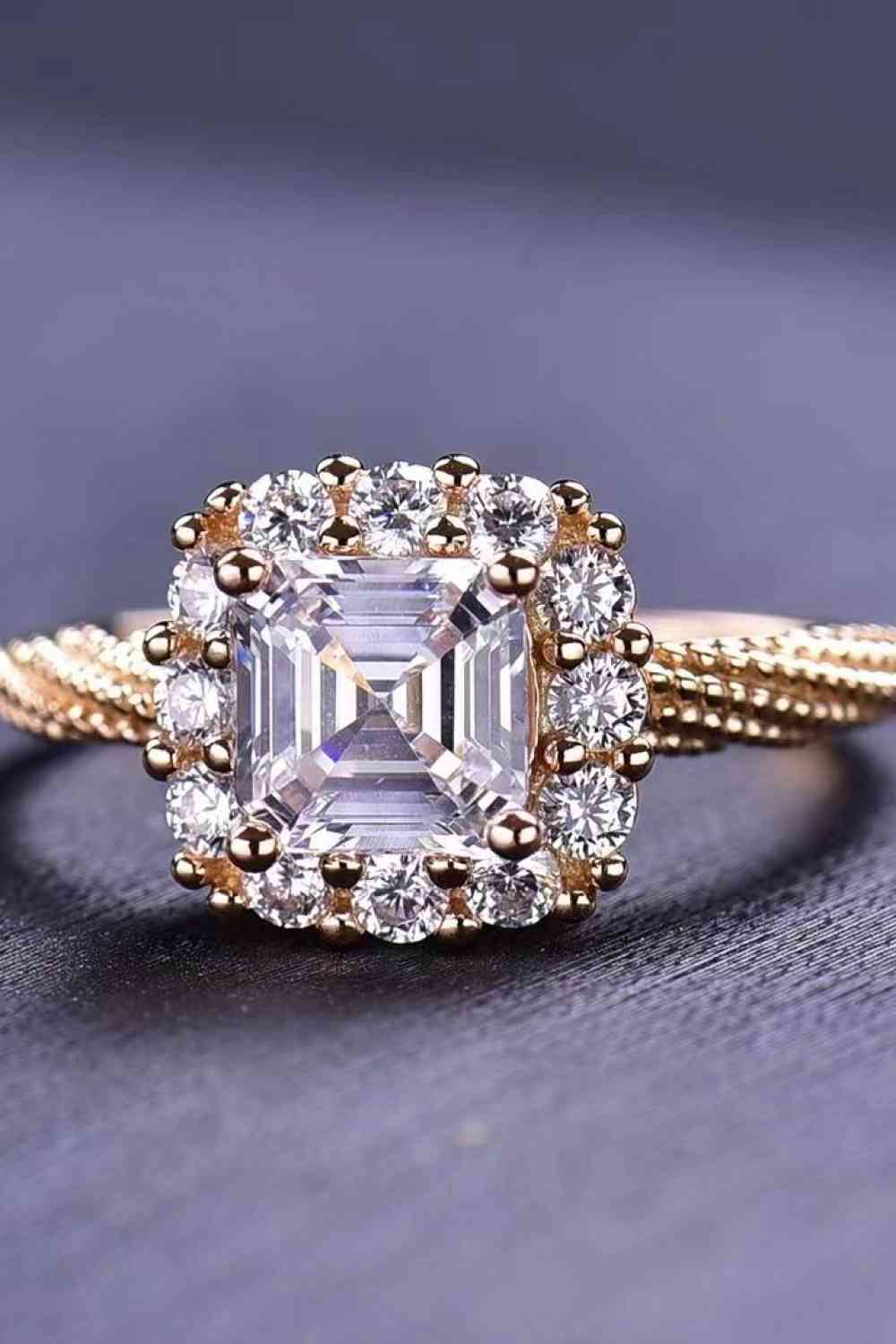 1 Carat Moissanite Twisted Ring - Image 2