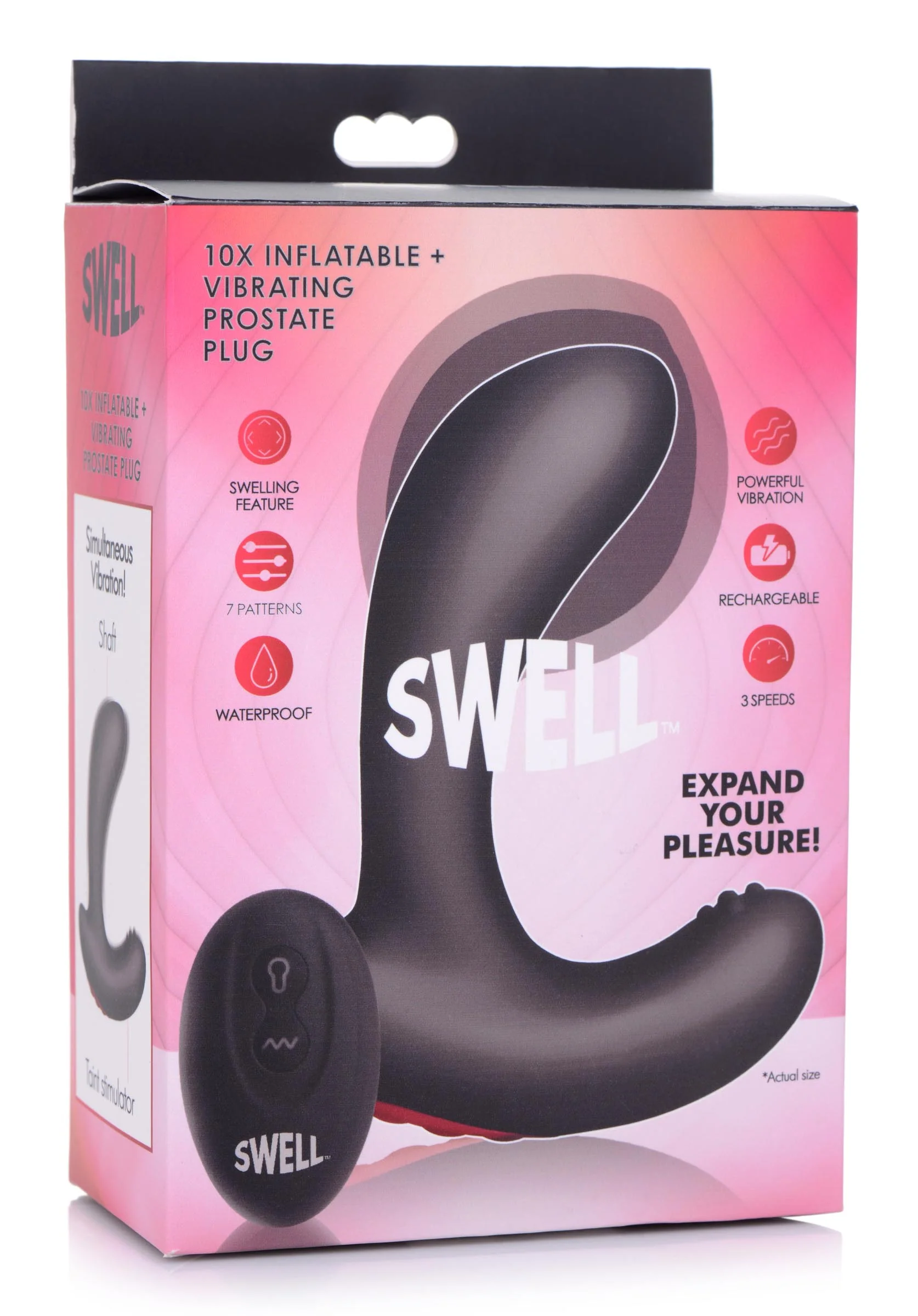 10x Inflatable And Vibrating Silicone Prostate Plug - Image 6