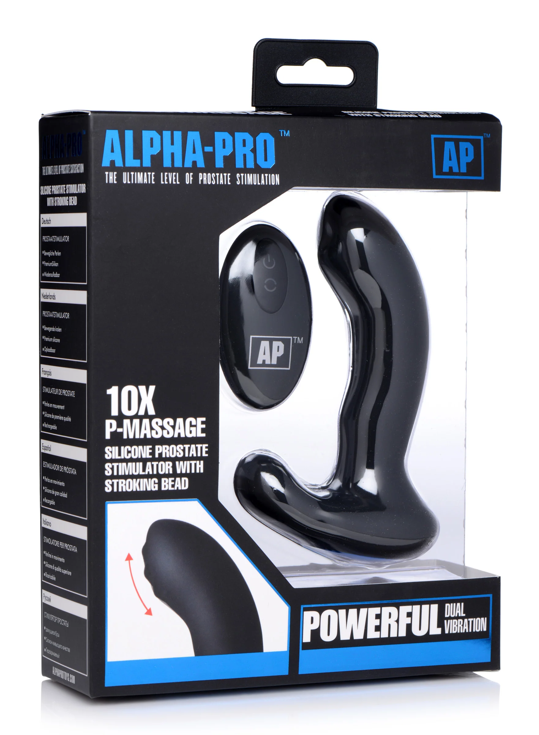 10x P-massage Silicone Prostate Stimulator With Stroking Bead - Image 2