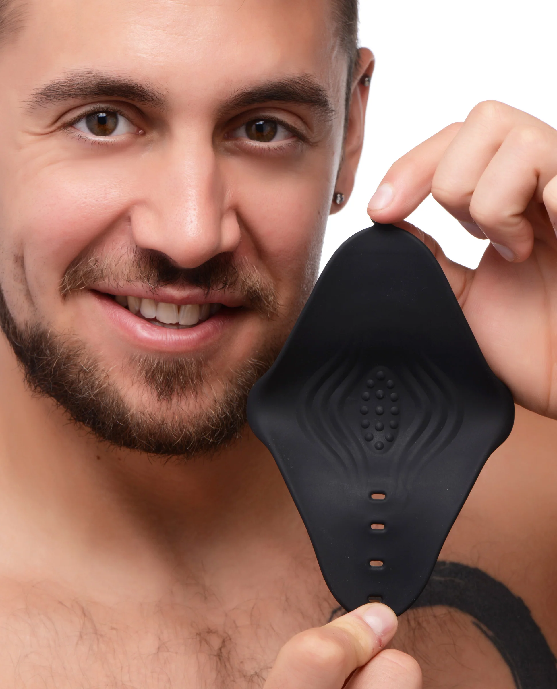 10x Pleasure Stroke Vibrating Silicone Penis Sleeve - Image 3