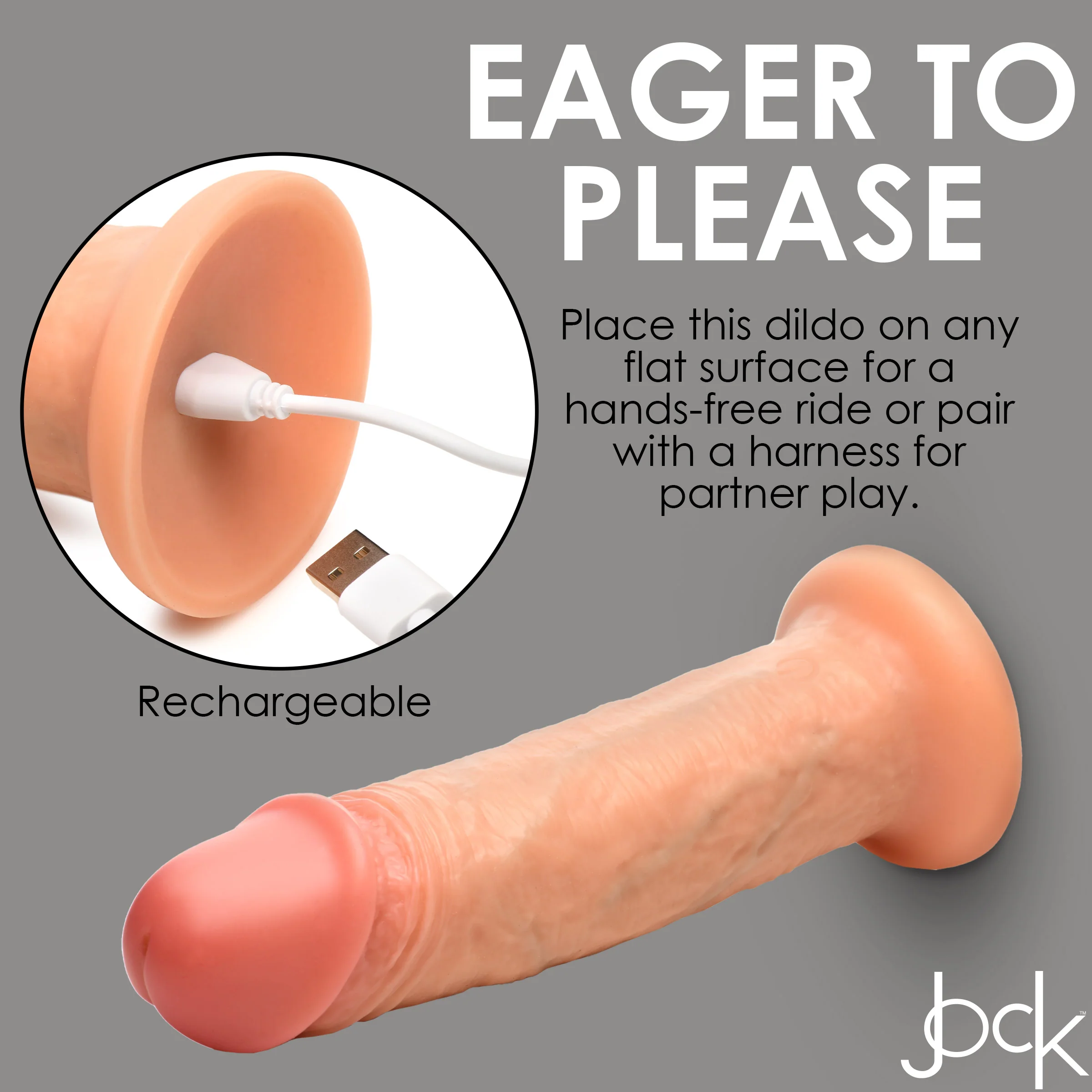 10x Real Skin 8 Inch Vibrating Dildo - Image 11