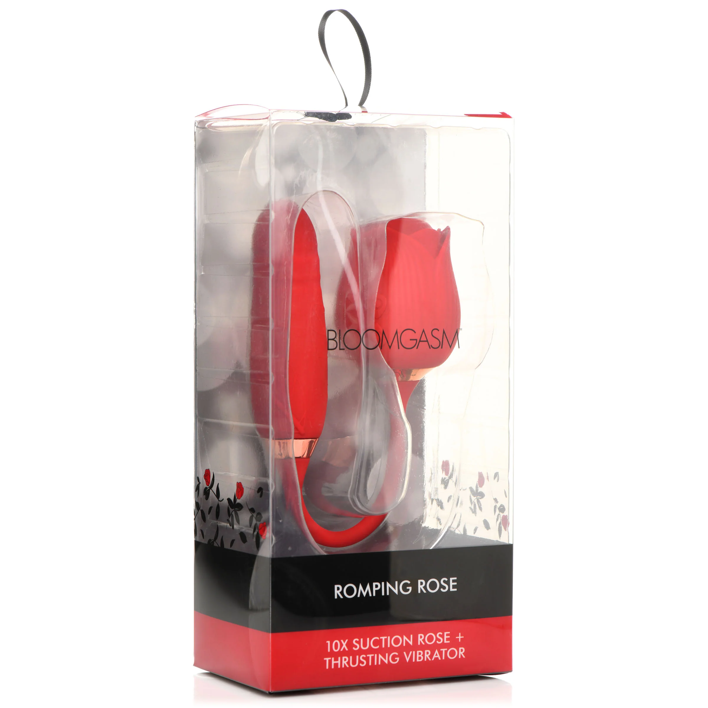 10x Romping Rose Suction And Thrusting Vibrator - Image 2