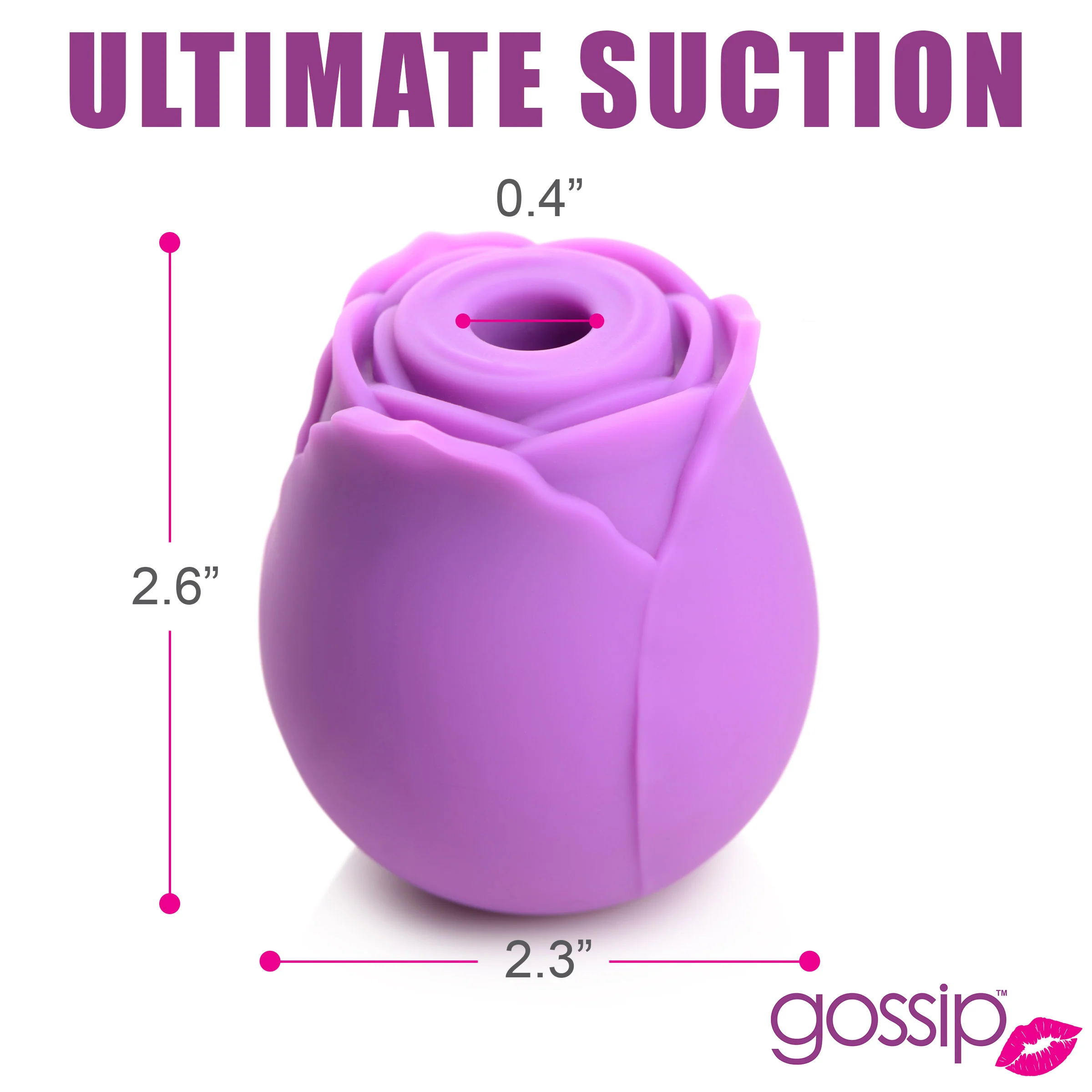 10x Rose Flirt Silicone Clitoral Stimulator - Image 2