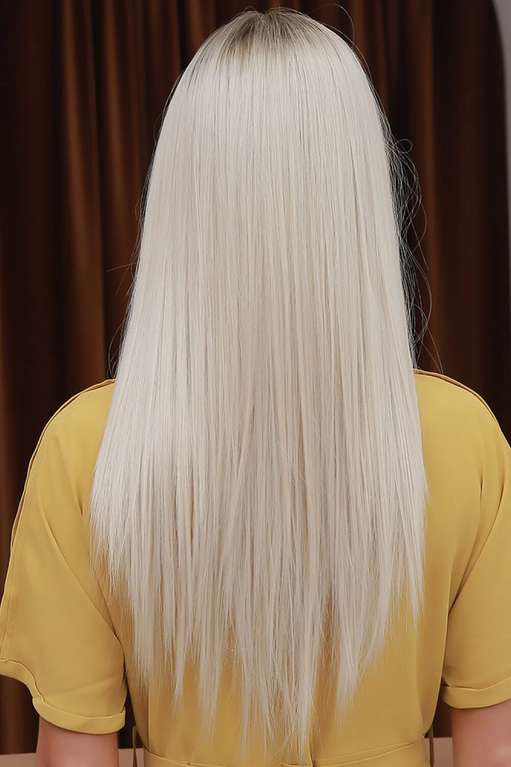 13*2" Lace Front Wigs Synthetic Long Straight 26" Heat Safe 150% Density - Image 2