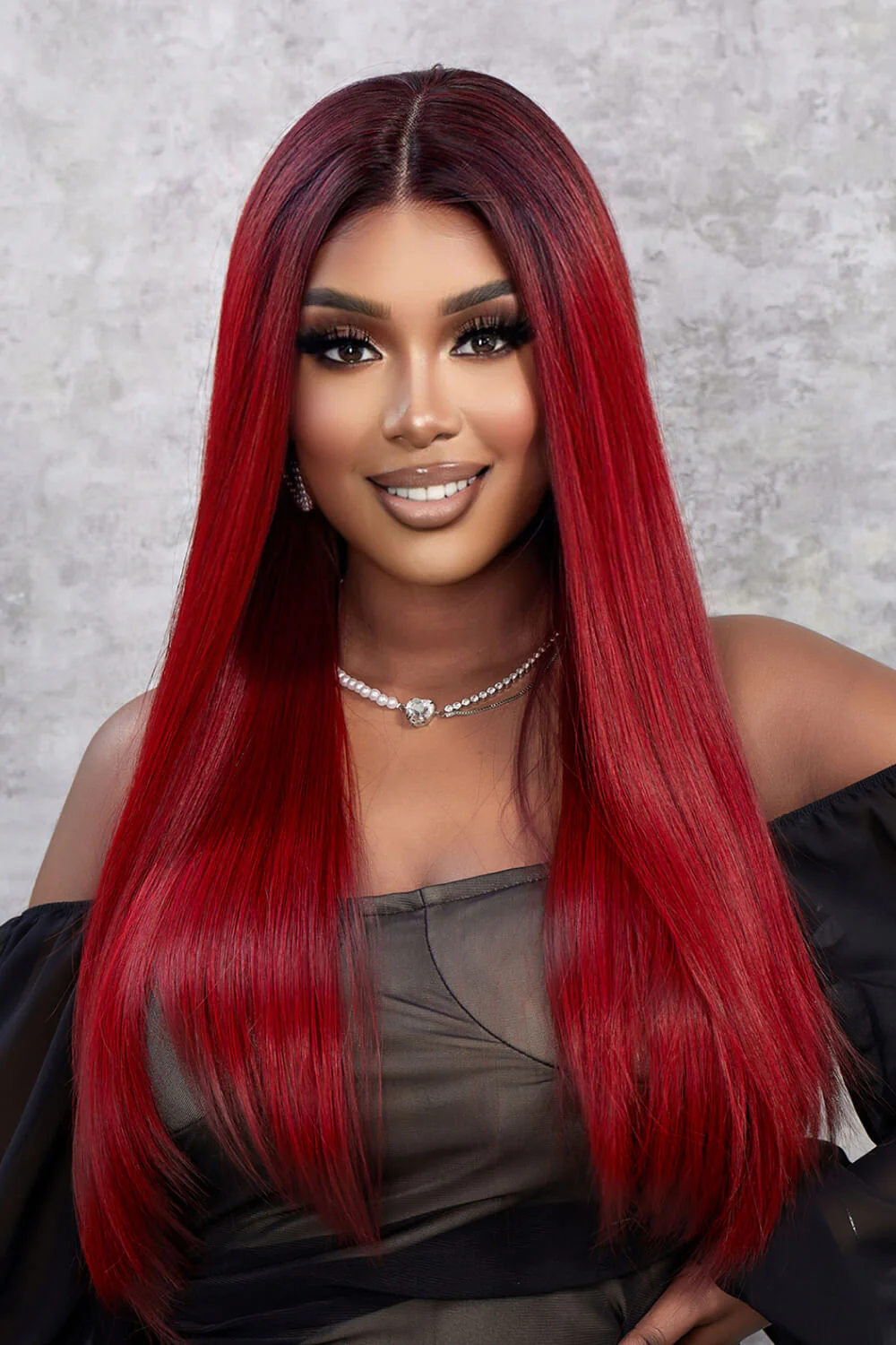 13*2" Lace Front Wigs Synthetic Straight 26" 150% Density - Image 3