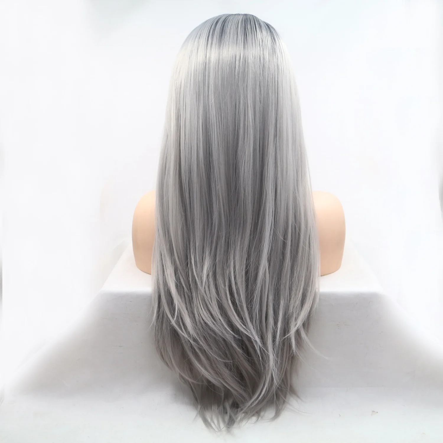 13*3" Lace Front Wigs Synthetic Long Straight 24" 130% Density - Image 2