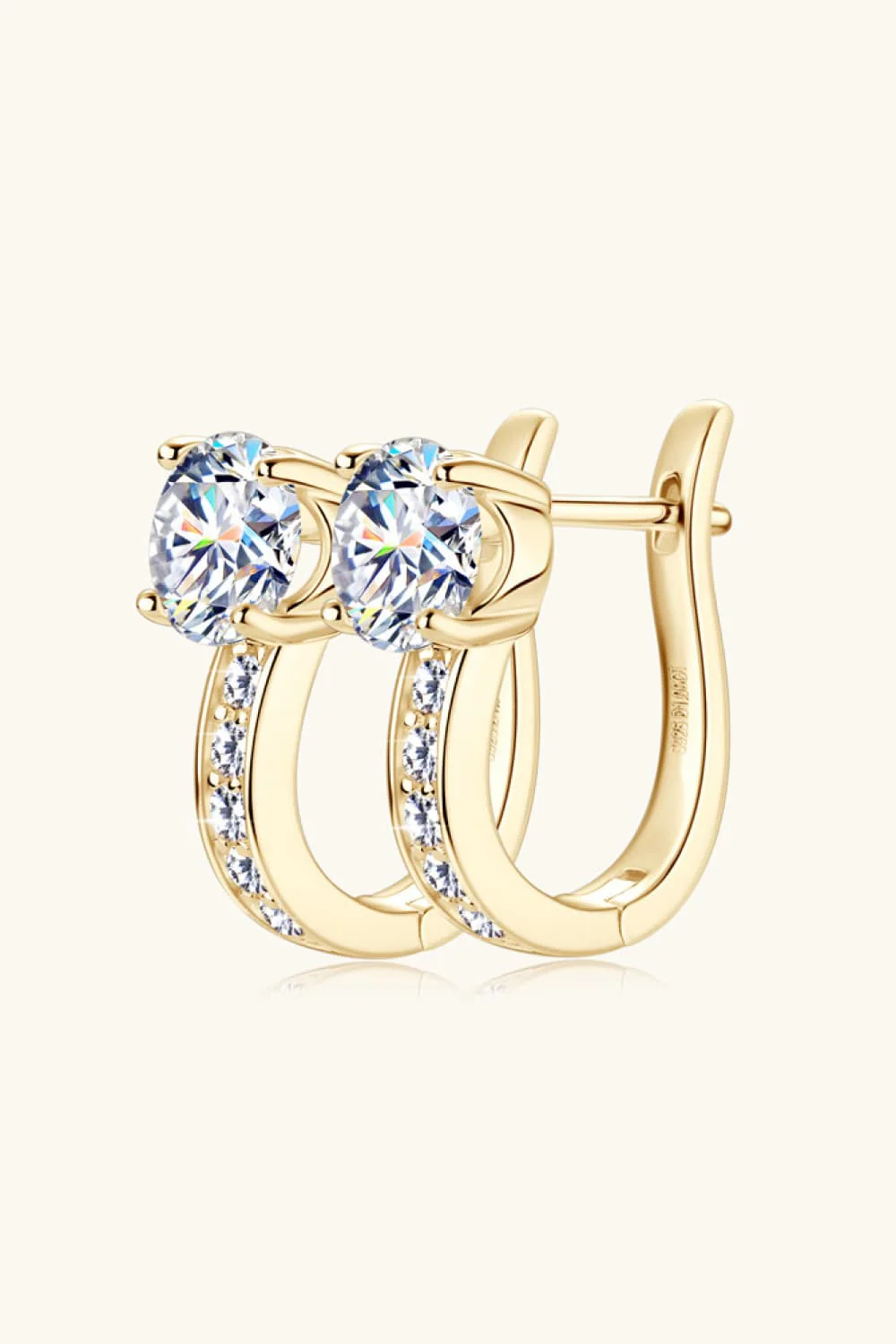 2 Carat Moissanite 925 Sterling Silver Earrings - Image 7