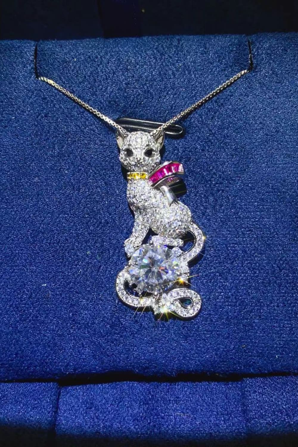 2 Carat Moissanite 925 Sterling Silver Necklace - Image 3