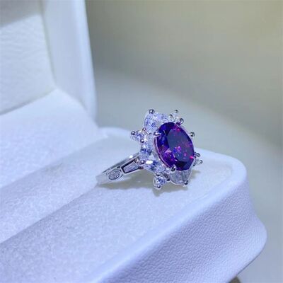 2 Carat Moissanite 925 Sterling Silver Ring - Image 2