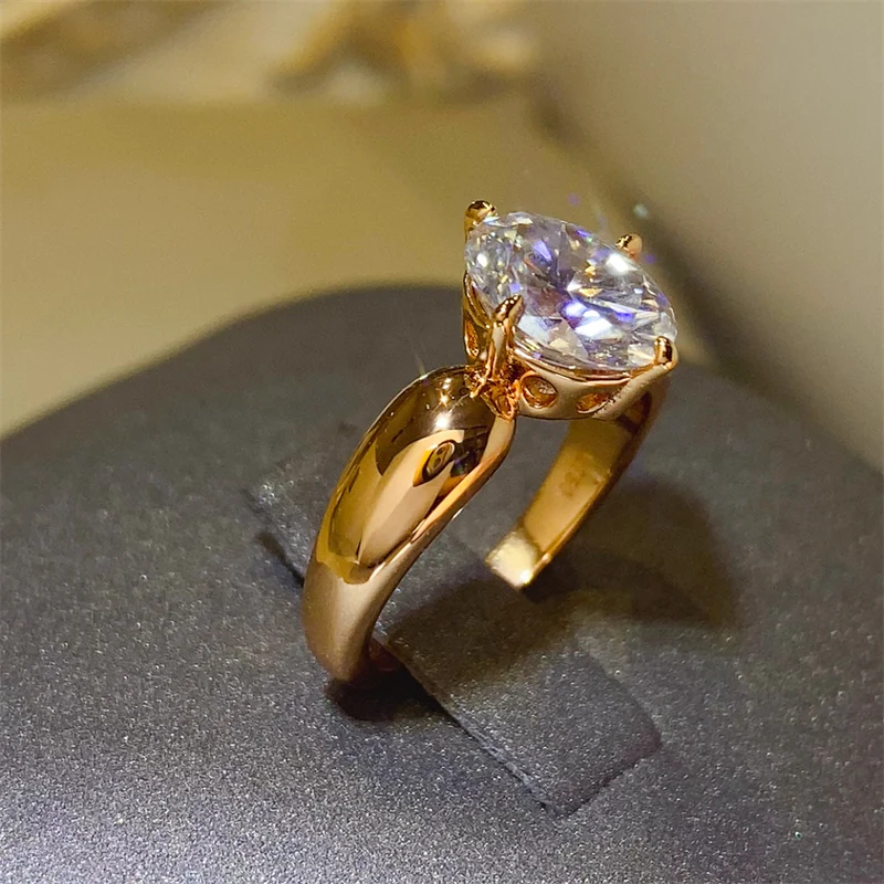 2 Carat Moissanite 925 Sterling Silver Ring - Image 4