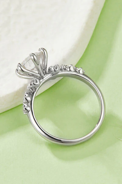 2 Carat Moissanite 925 Sterling Silver Ring - Image 2