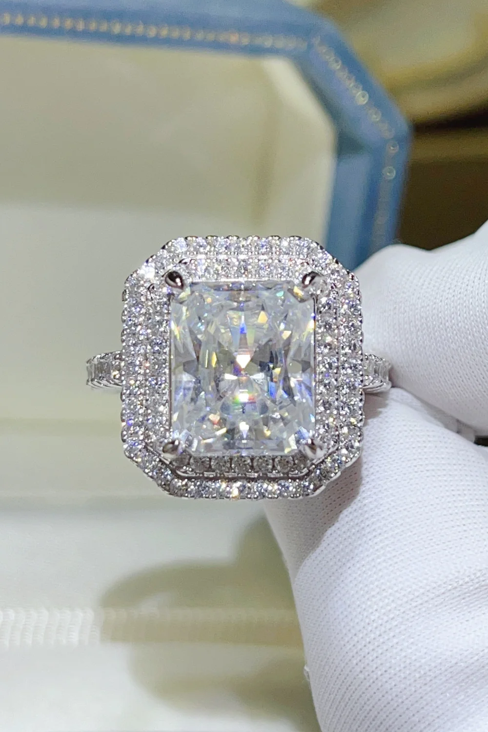 2 Carat Moissanite 925 Sterling Silver Ring - Image 2