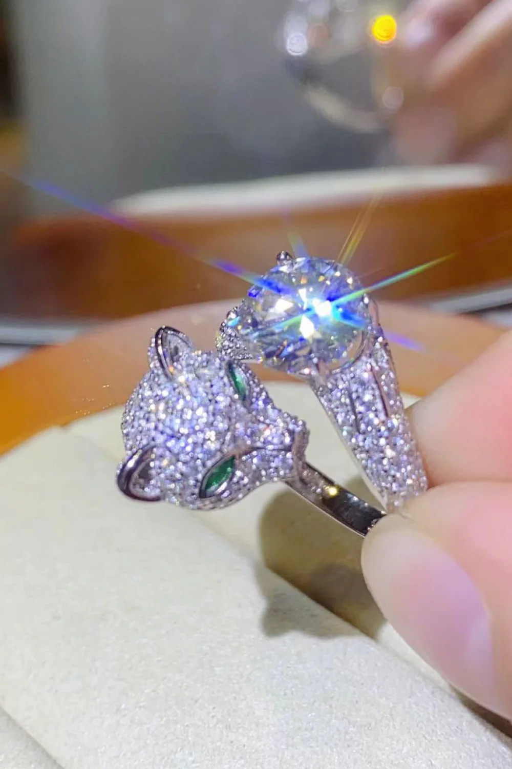 2 Carat Moissanite Adjustable Animal Ring - Image 2