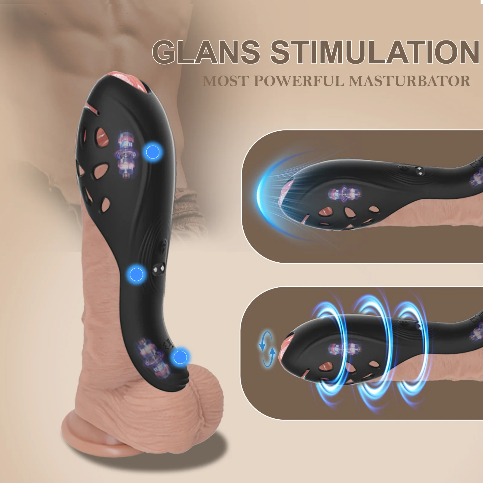 2-in-1 Penis Enlargement Vibrator – Premium Sleeve & Tool by V For Vibes. - Image 5