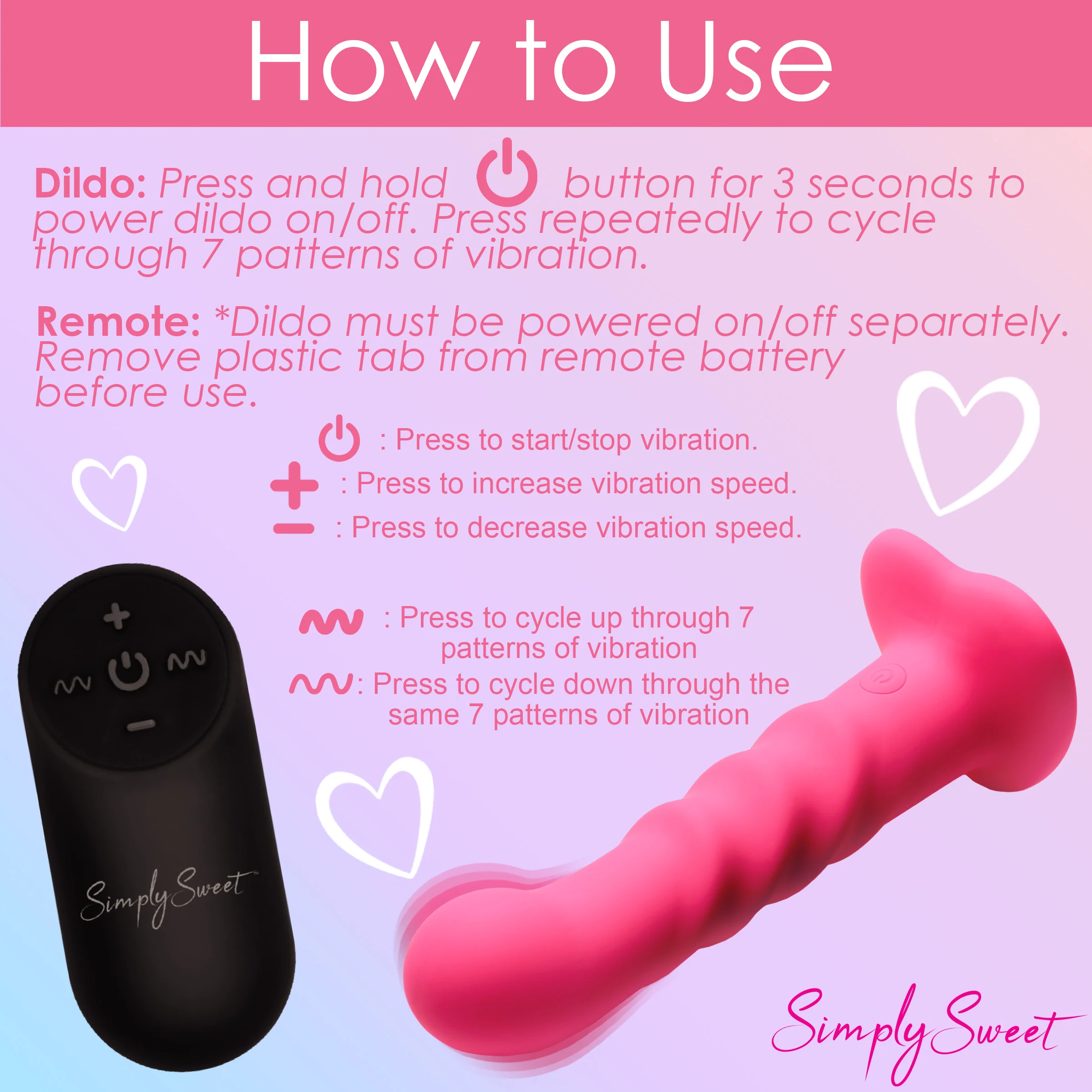 21x Vibrating Ribbed Silicone Dildo - Image 3